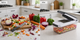 Trevisan 15-in-1 Vegetable Chopper — all 8 blades flat lay