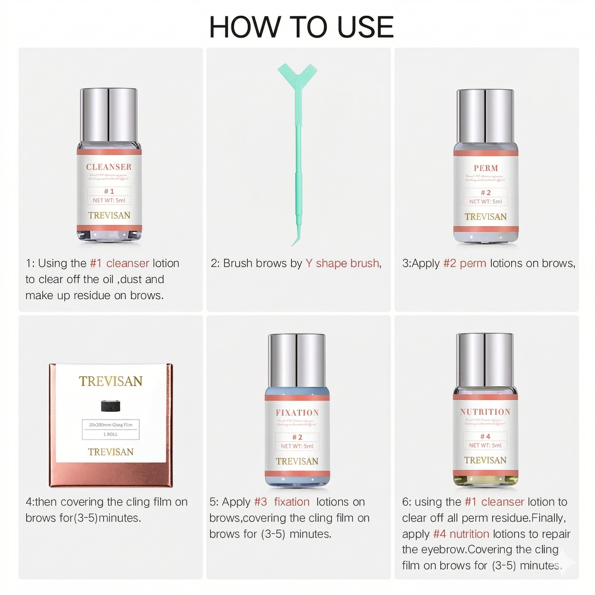 Trevisan Pro Brow Lift Kit